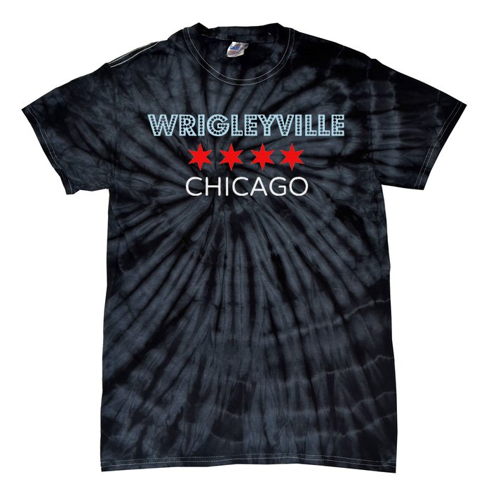 Wrigleyville Chicago Neighborhood Tie-Dye T-Shirt