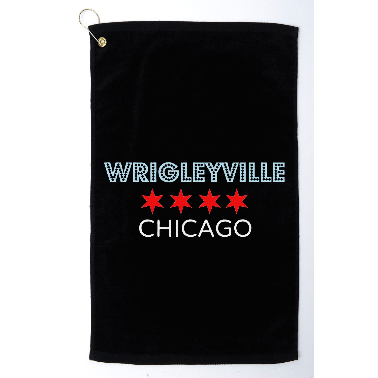 Wrigleyville Chicago Neighborhood Golf Towel
