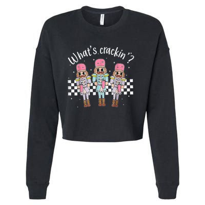 What’s Crackin Nutcracker Stanley Tumbler Boojee Christmas Cropped Pullover Crew