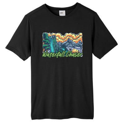 Waterfall Chaser Nature Tent Camping Cascade Hunter Meaningful Gift Tall Fusion ChromaSoft Performance T-Shirt