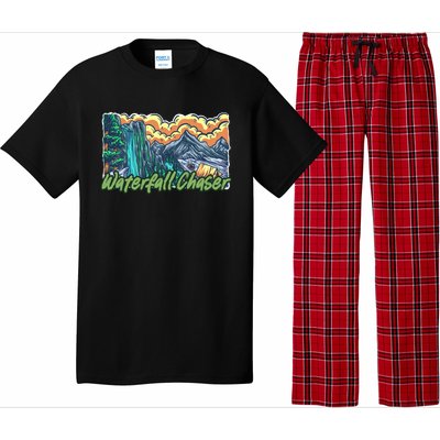 Waterfall Chaser Nature Tent Camping Cascade Hunter Meaningful Gift Pajama Set