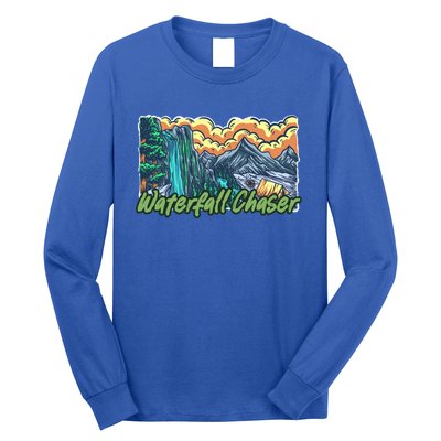 Waterfall Chaser Nature Tent Camping Cascade Hunter Meaningful Gift Long Sleeve Shirt