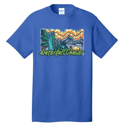 Waterfall Chaser Nature Tent Camping Cascade Hunter Meaningful Gift Tall T-Shirt