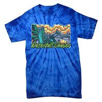 Waterfall Chaser Nature Tent Camping Cascade Hunter Meaningful Gift Tie-Dye T-Shirt