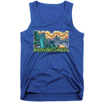 Waterfall Chaser Nature Tent Camping Cascade Hunter Meaningful Gift Tank Top