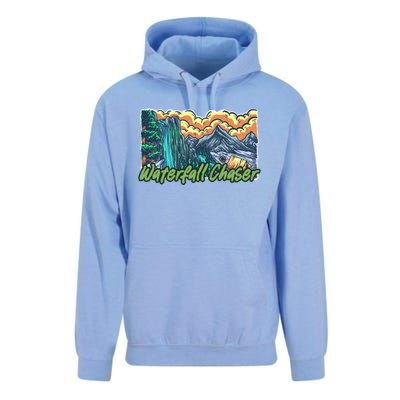 Waterfall Chaser Nature Tent Camping Cascade Hunter Meaningful Gift Unisex Surf Hoodie