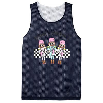 What’S Crackin Nutcracker Stanley Boojee Bougie Christmas Retro Mesh Reversible Basketball Jersey Tank