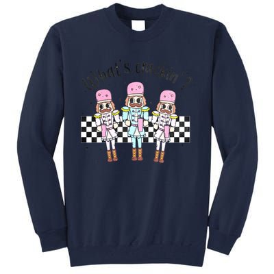 What’S Crackin Nutcracker Stanley Boojee Bougie Christmas Retro Tall Sweatshirt