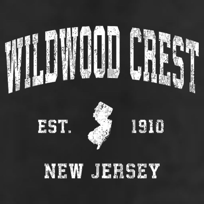 Wildwood Crest New Jersey Nj Vintage Athletic Beanie