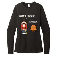 Whats Crackin Nut Thing Funny Nutcracker Christmas Womens CVC Long Sleeve Shirt