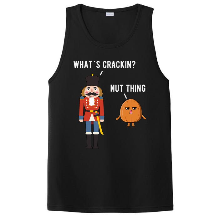 Whats Crackin Nut Thing Funny Nutcracker Christmas PosiCharge Competitor Tank