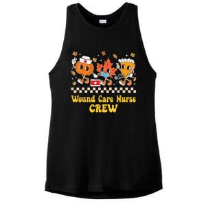 Wound Care Nurse Crew Pumpkin Pie Fall Leaf Thanksgiving Ladies PosiCharge Tri-Blend Wicking Tank