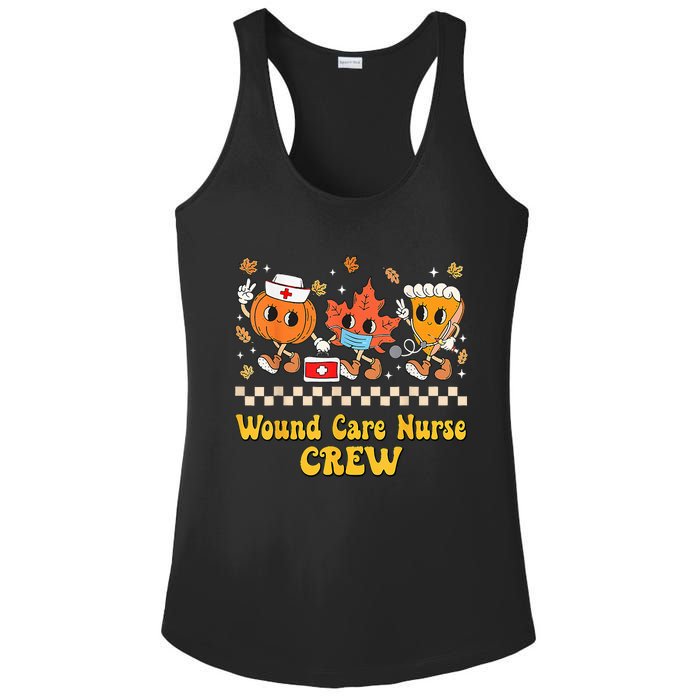 Wound Care Nurse Crew Pumpkin Pie Fall Leaf Thanksgiving Ladies PosiCharge Competitor Racerback Tank