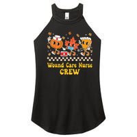 Wound Care Nurse Crew Pumpkin Pie Fall Leaf Thanksgiving Women's Perfect Tri Rocker Tank