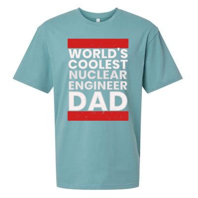 WorldS Coolest Nuclear Engineer Dad FatherS Day Gift Sueded Cloud Jersey T-Shirt