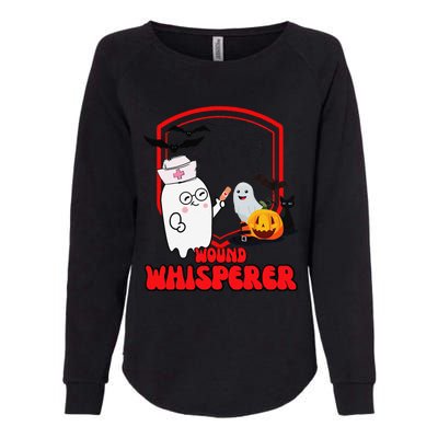 Wound Care Nurse Halloween Funny Wound Whisperer Ghost Womens California Wash Sweatshirt