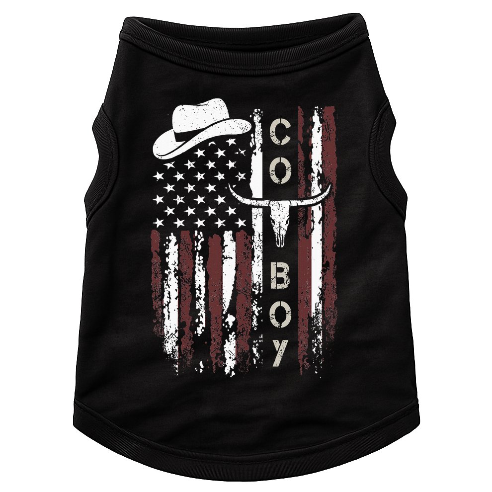 Western Country N Boy Rodeo Southern Retro Cowboy Doggie Tank