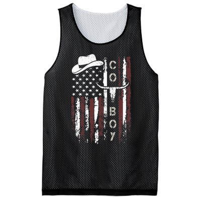 Western Country N Boy Rodeo Southern Retro Cowboy Mesh Reversible Basketball Jersey Tank