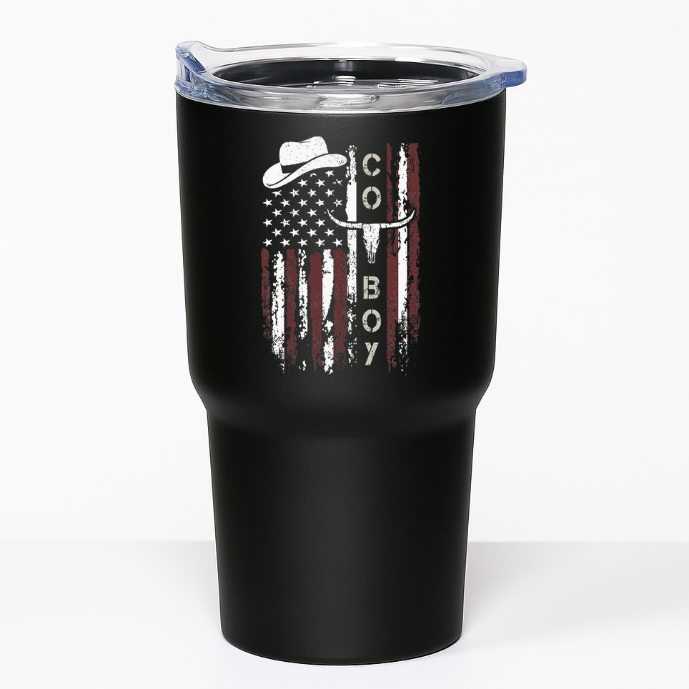 Western Country N Boy Rodeo Southern Retro Cowboy Tumbler