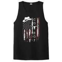 Western Country N Boy Rodeo Southern Retro Cowboy PosiCharge Competitor Tank