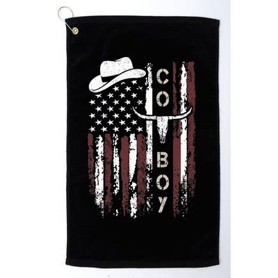 Western Country N Boy Rodeo Southern Retro Cowboy Golf Towel