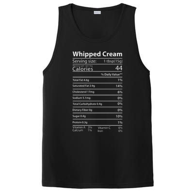 Whipped Cream Nutrition Facts Thanksgiving Gift Leg Day PosiCharge Competitor Tank