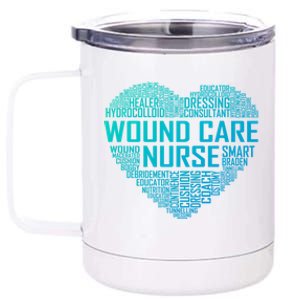 Wound Care Nurse Heart Nursing Appreciation Gift 12 oz Stainless Steel Tumbler Cup