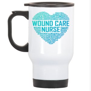 Wound Care Nurse Heart Nursing Appreciation Gift Stainless Steel Travel Mug