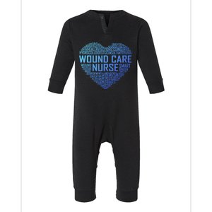 Wound Care Nurse Heart Nursing Appreciation Gift Infant Fleece One Piece