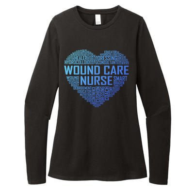 Wound Care Nurse Heart Nursing Appreciation Gift Womens CVC Long Sleeve Shirt