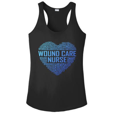 Wound Care Nurse Heart Nursing Appreciation Gift Ladies PosiCharge Competitor Racerback Tank