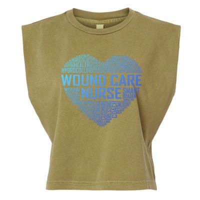 Wound Care Nurse Heart Nursing Appreciation Gift Garment-Dyed Women's Muscle Tee