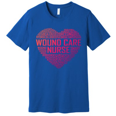 Wound Care Nurse Heart Nursing Appreciation Gift Premium T-Shirt