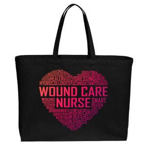 Wound Care Nurse Heart Nursing Appreciation Gift Cotton Canvas Jumbo Tote