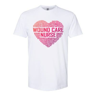 Wound Care Nurse Heart Nursing Appreciation Gift Softstyle CVC T-Shirt