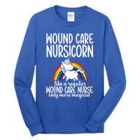 Wound Care Nurse Unicorn Rn Nursing Funny Nursicorn Meaningful Gift Tall Long Sleeve T-Shirt