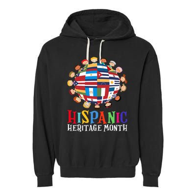 World Children National Hispanic Heritage Month Latino Garment-Dyed Fleece Hoodie