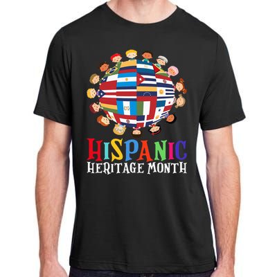 World Children National Hispanic Heritage Month Latino Adult ChromaSoft Performance T-Shirt