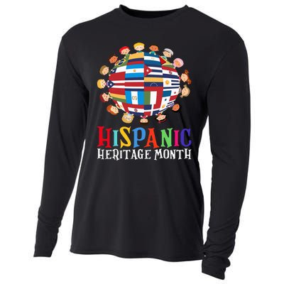 World Children National Hispanic Heritage Month Latino Cooling Performance Long Sleeve Crew