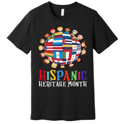 World Children National Hispanic Heritage Month Latino Premium T-Shirt