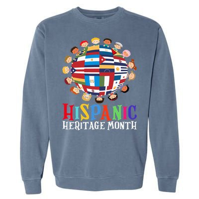 World Children National Hispanic Heritage Month Latino Garment-Dyed Sweatshirt