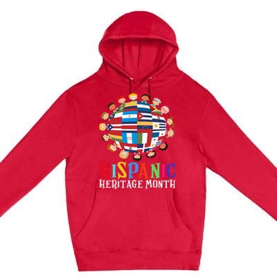 World Children National Hispanic Heritage Month Latino Premium Pullover Hoodie