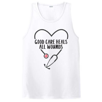 Wound Care Nurse Good Care Heals All Wounds PosiCharge Competitor Tank