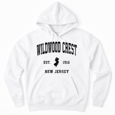 Wildwood Crest New Jersey Nj Vintage Athletic Sports Design Sweatshirt Hoodie