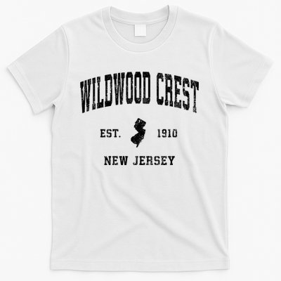 Wildwood Crest New Jersey Nj Vintage Athletic Sports Design Sweatshirt T-Shirt