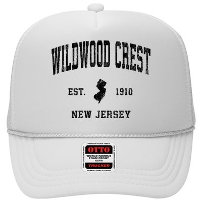 Wildwood Crest New Jersey Nj Vintage Athletic Sports Design Sweatshirt Hat