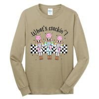 What’S Crackin Nutcracker Stanley Boojee Bougie Christmas Retro Tall Long Sleeve T-Shirt