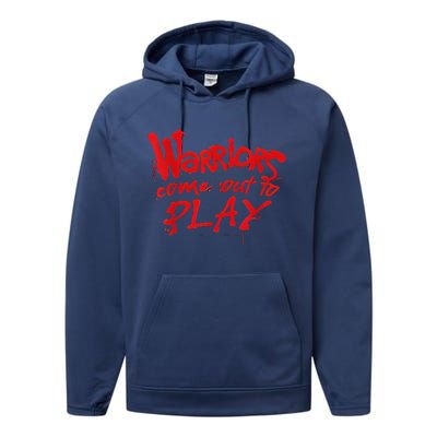 Warriors Come Out To Play Performance Fleece Hoodie