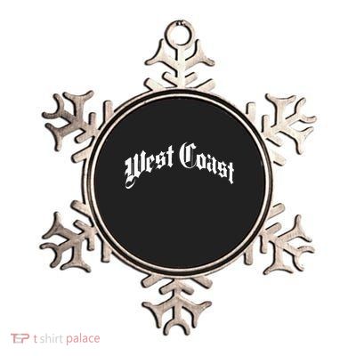 West Coast Old School Metallic Star Ornament