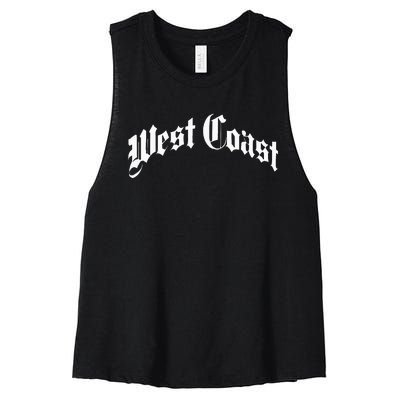 West Coast Old School Women's Racerback Cropped Tank